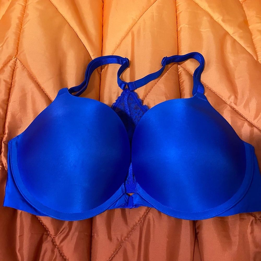 Victoria’s Secret PINK racer back blue bra 34 d